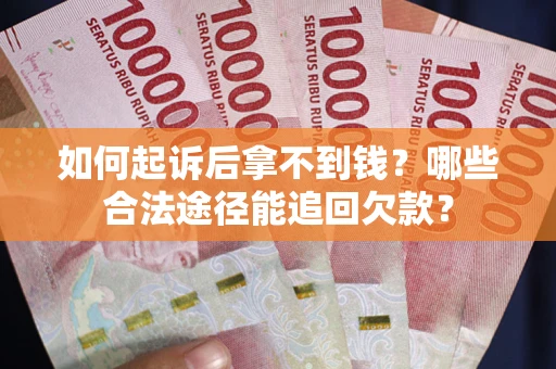 武汉如何起诉后拿不到钱？哪些合法途径能追回欠款？