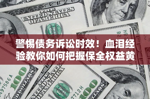 武汉警惕债务诉讼时效！血泪经验教你如何把握保全权益黄金期