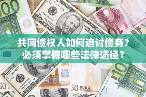 武汉共同债权人如何追讨债务？必须掌握哪些法律途径？