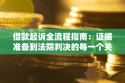 武汉借款起诉全流程指南：证据准备到法院判决的每一个关键步骤