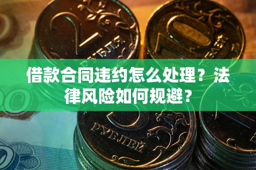 武汉借款合同违约怎么处理？法律风险如何规避？