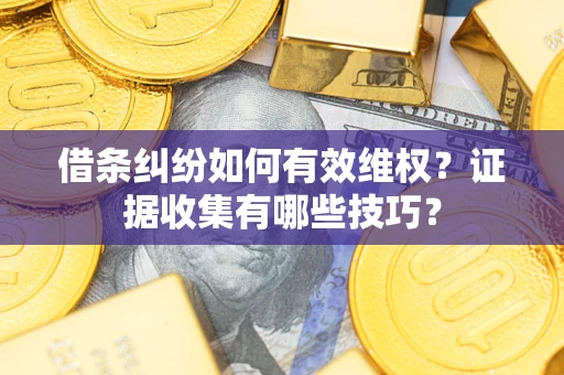 武汉借条纠纷如何有效维权？证据收集有哪些技巧？