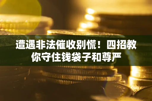 武汉遭遇非法催收别慌！四招教你守住钱袋子和尊严